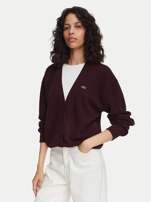Lacoste Lacoste Kardigan AF4143 Smeđa Regular Fit