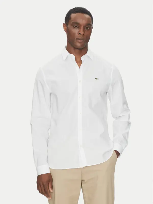 Lacoste Lacoste Košulja CH5620 Bijela Slim Fit