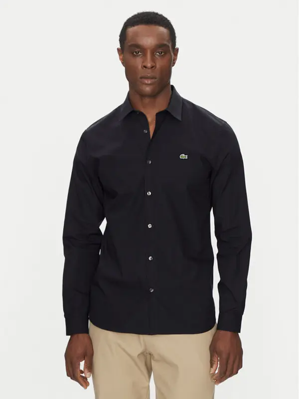 Lacoste Lacoste Košulja CH5620 Tamnoplava Slim Fit