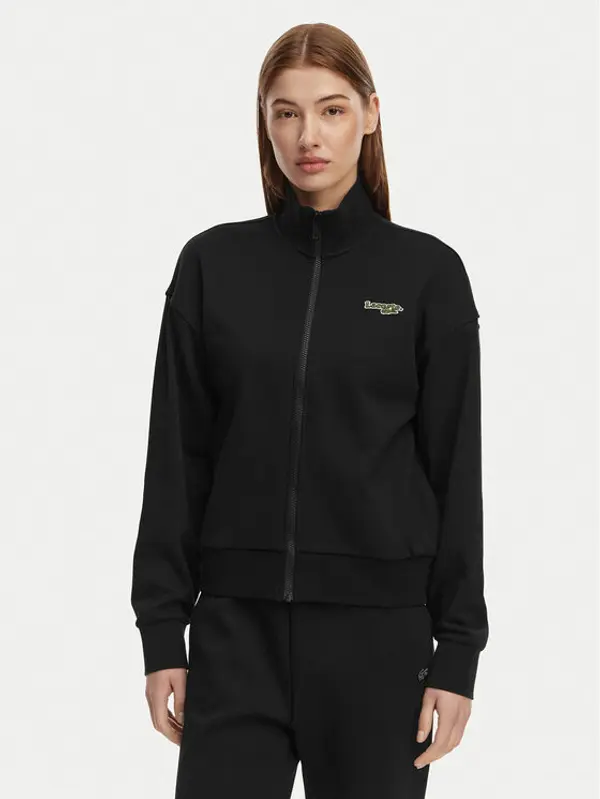 Lacoste Lacoste Majica dugih rukava SF0040 Crna Relaxed Fit