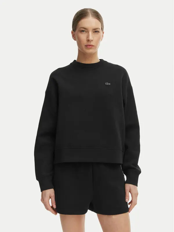 Lacoste Lacoste Majica dugih rukava SF0046 Crna Oversize