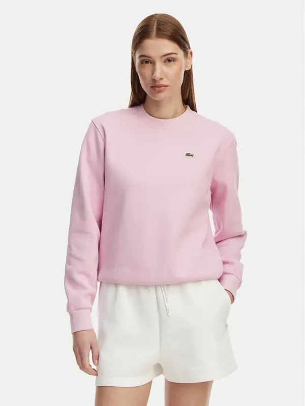Lacoste Lacoste Majica dugih rukava SF5245 Svijetlo roza Relaxed Fit