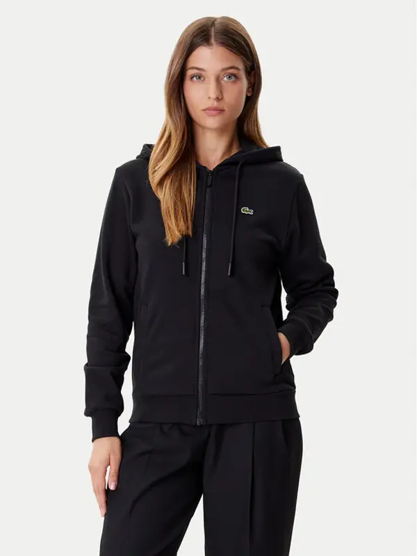 Lacoste Lacoste Majica dugih rukava SF5256 Crna Regular Fit