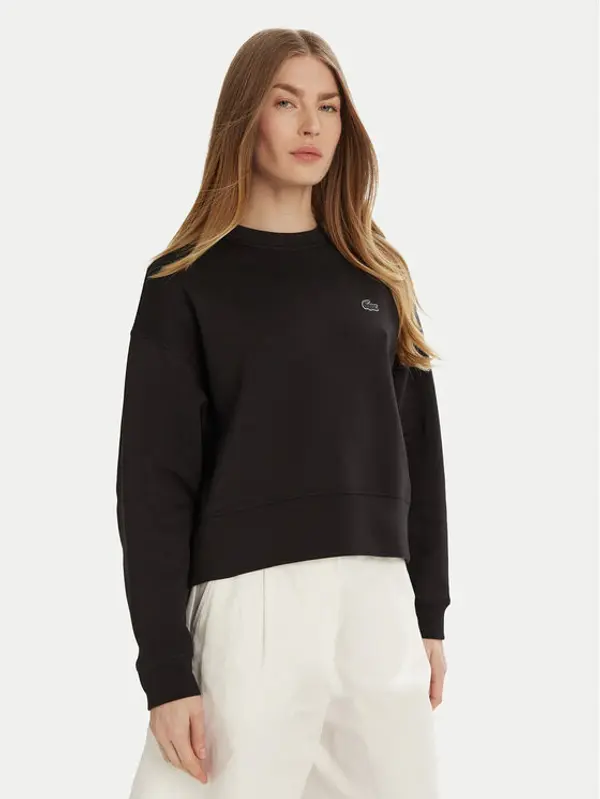 Lacoste Lacoste Majica dugih rukava SF5614 Crna Oversize