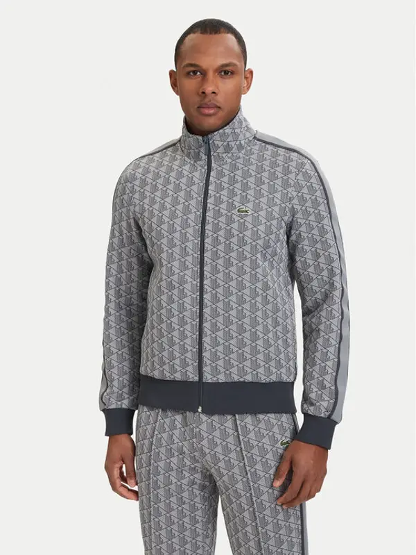 Lacoste Lacoste Majica dugih rukava SH1368 Siva Regular Fit