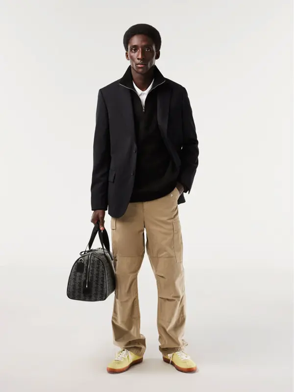 Lacoste Lacoste Majica dugih rukava SH1927 Crna Classic Fit