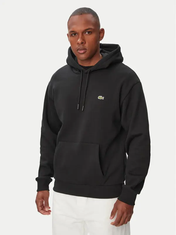 Lacoste Lacoste Majica dugih rukava SH8863 Crna Relaxed Fit