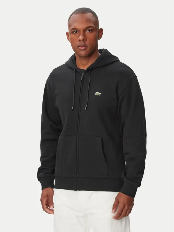 Lacoste Lacoste Majica dugih rukava SH8864 Crna Regular Fit