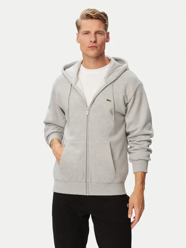 Lacoste Lacoste Majica dugih rukava SH8864 Siva Regular Fit