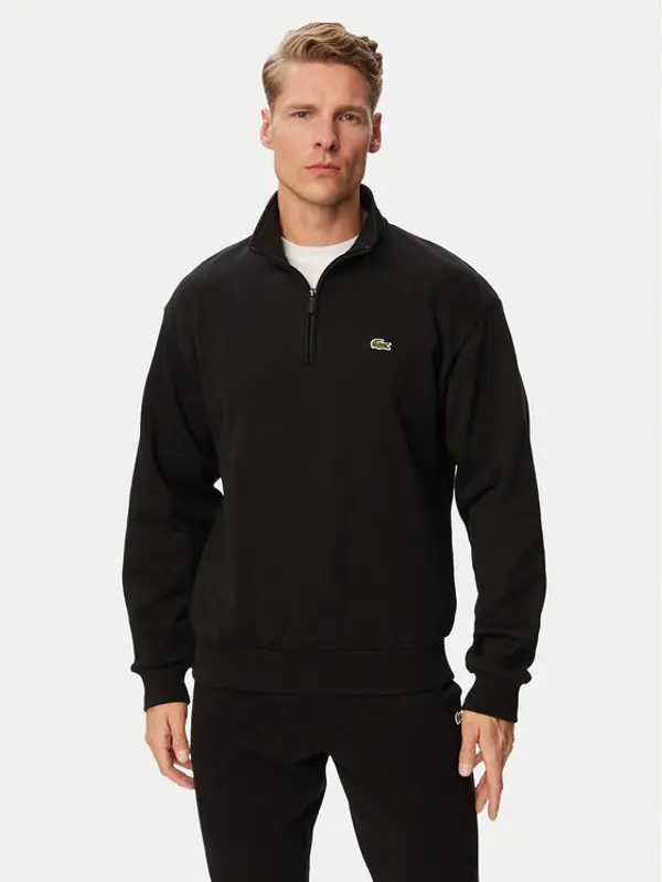 Lacoste Lacoste Majica dugih rukava SH8866 Crna Regular Fit