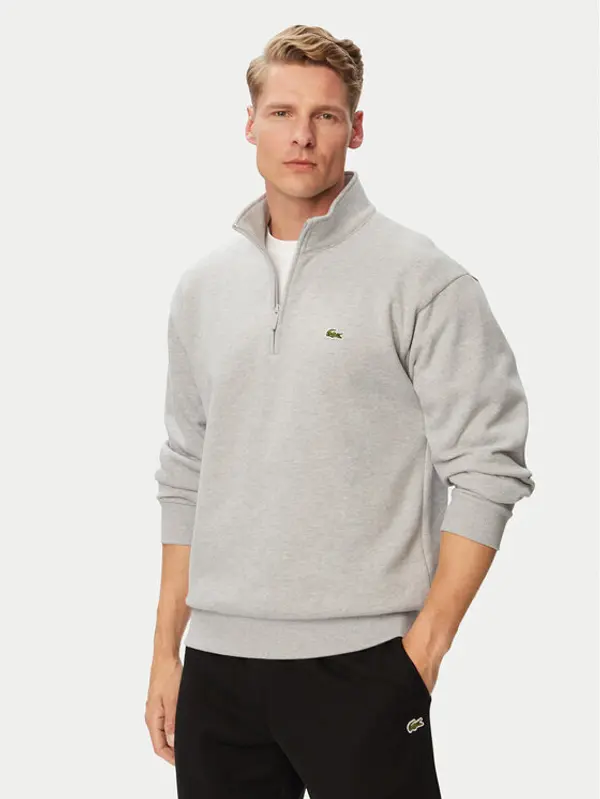 Lacoste Lacoste Majica dugih rukava SH8866 Siva Regular Fit