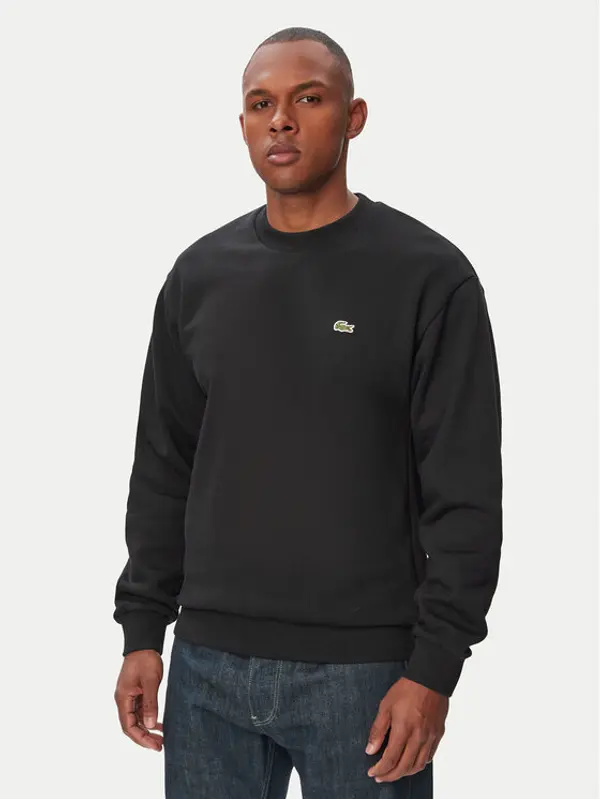 Lacoste Lacoste Majica dugih rukava SH8868 Crna Regular Fit
