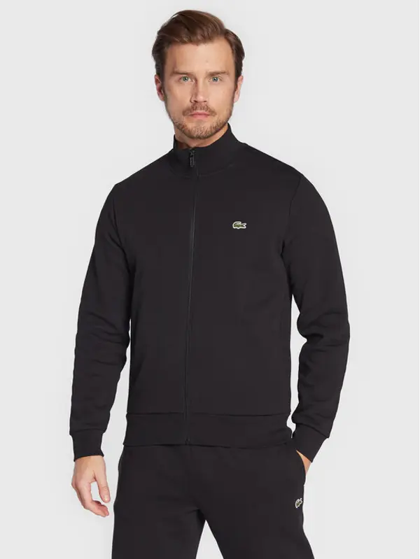 Lacoste Lacoste Majica dugih rukava SH9622 Crna Regular Fit