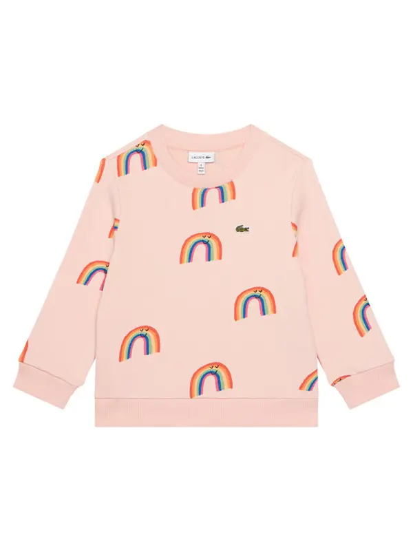 Lacoste Lacoste Majica dugih rukava SJ8433 Ružičasta Regular Fit