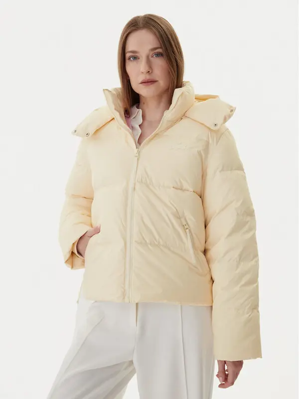 Lacoste Lacoste Pernata jakna BF3262 Écru Relaxed Fit