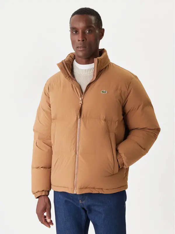 Lacoste Lacoste Pernata jakna BH5154 Smeđa Regular Fit