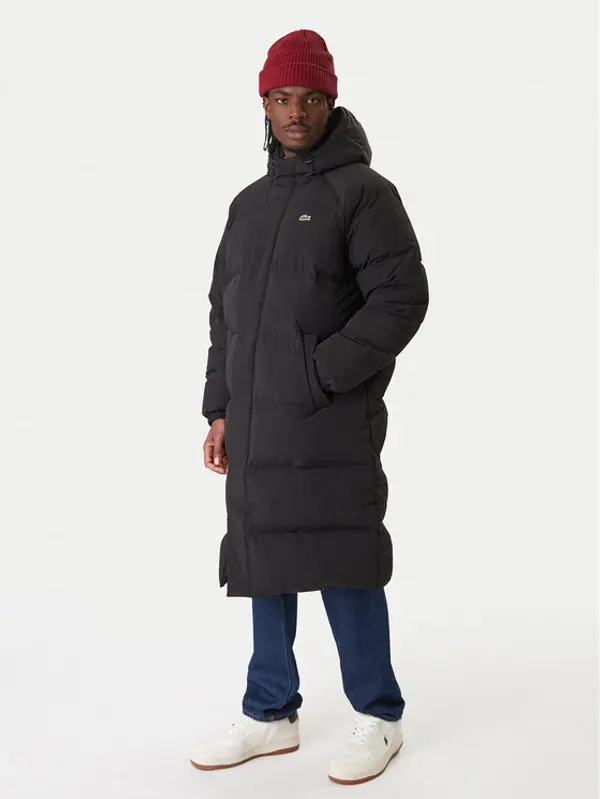 Lacoste Lacoste Pernata jakna BH6162 Crna Regular Fit