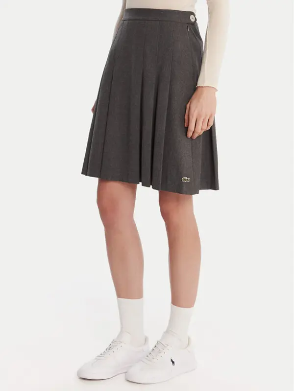 Lacoste Lacoste Plesirana suknja JF5358 Siva Regular Fit