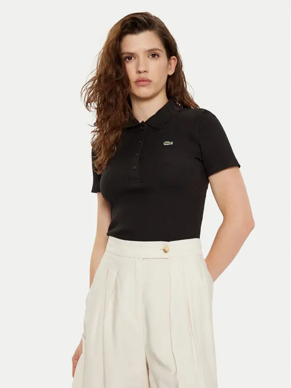 Lacoste Lacoste Polo DF5377 Crna Slim Fit