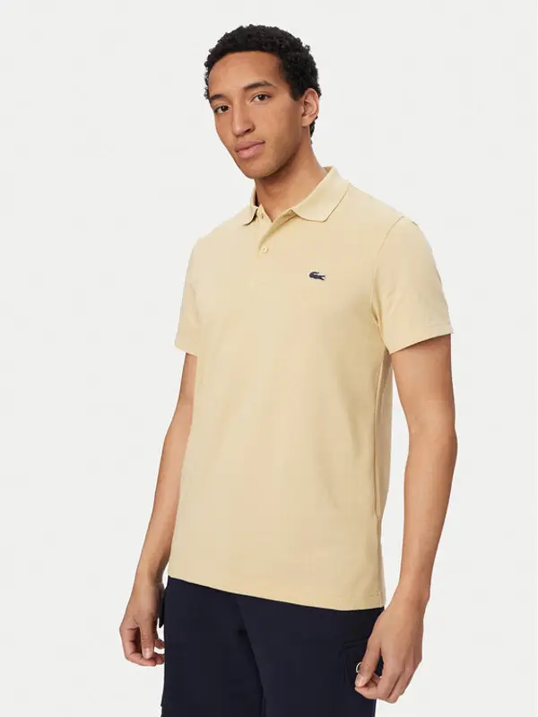 Lacoste Lacoste Polo DH5522 Svijetlo bež Slim Fit