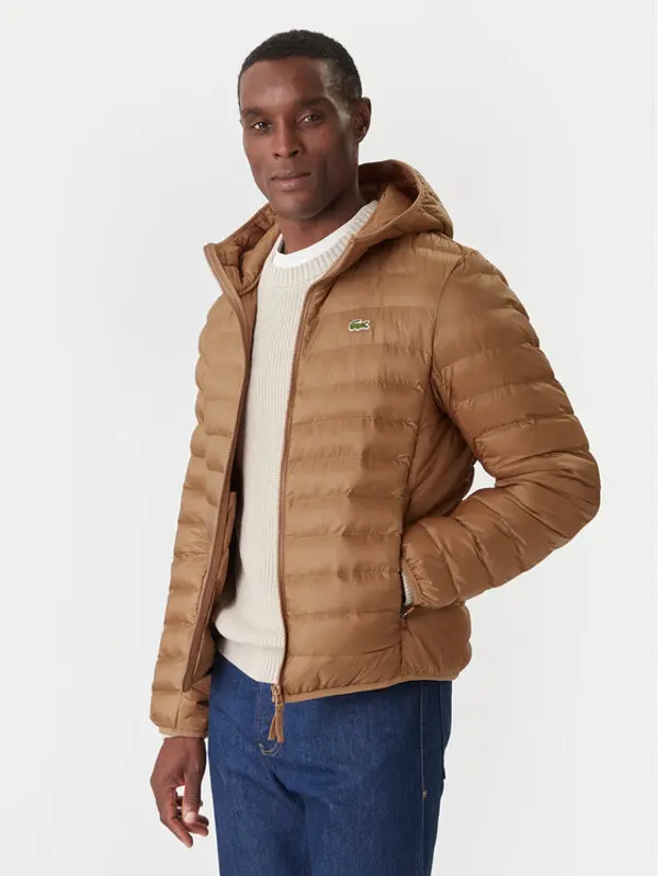 Lacoste Lacoste Prijelazna jakna BH2909 Smeđa Regular Fit