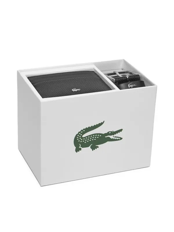 Lacoste Lacoste Set futrola za kartice i remen RC4092 Crna