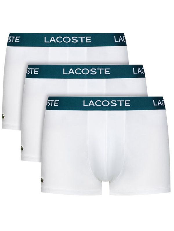 Lacoste Lacoste Set od 3 para bokserica 5H3389 Bijela