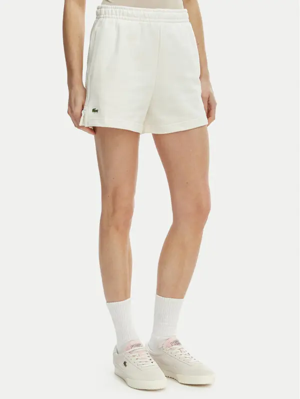 Lacoste Lacoste Sportske kratke hlače GF5341 Écru Regular Fit