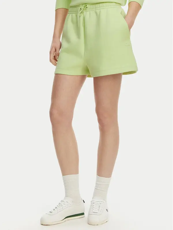 Lacoste Lacoste Sportske kratke hlače GF9991 Svijetlo zelena Regular Fit