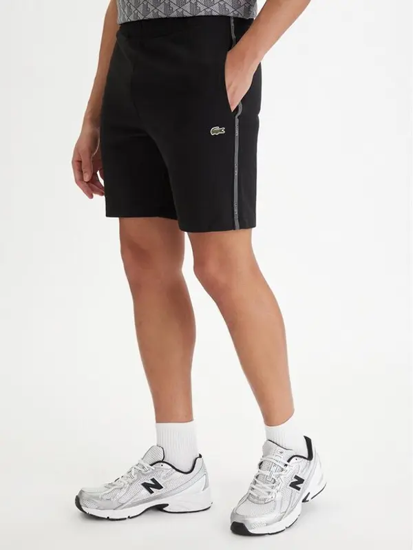 Lacoste Lacoste Sportske kratke hlače GH0886 Crna Regular Fit