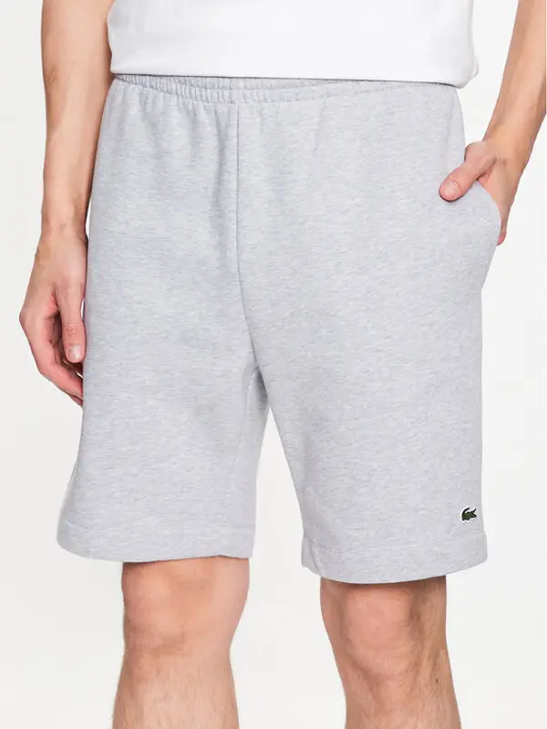 Lacoste Lacoste Sportske kratke hlače GH9627 Siva Regular Fit