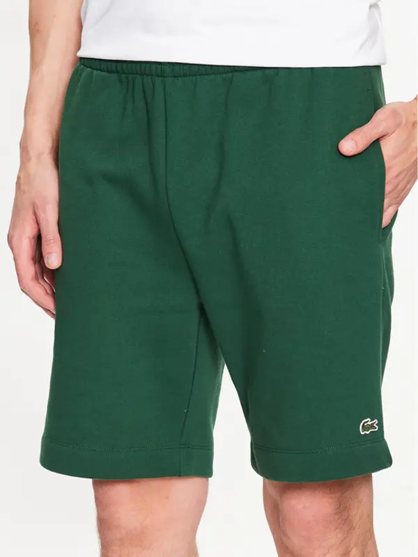 Lacoste Lacoste Sportske kratke hlače GH9627 Zelena Regular Fit