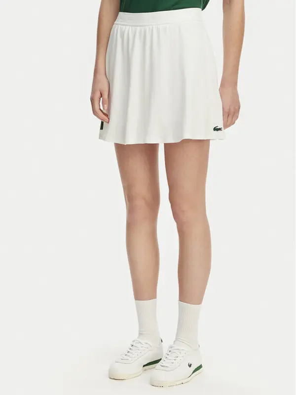 Lacoste Lacoste Suknja za tenis JF0218 Bijela Regular Fit