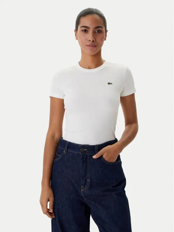 Lacoste Lacoste T-shirt TF5538 Bijela Regular Fit