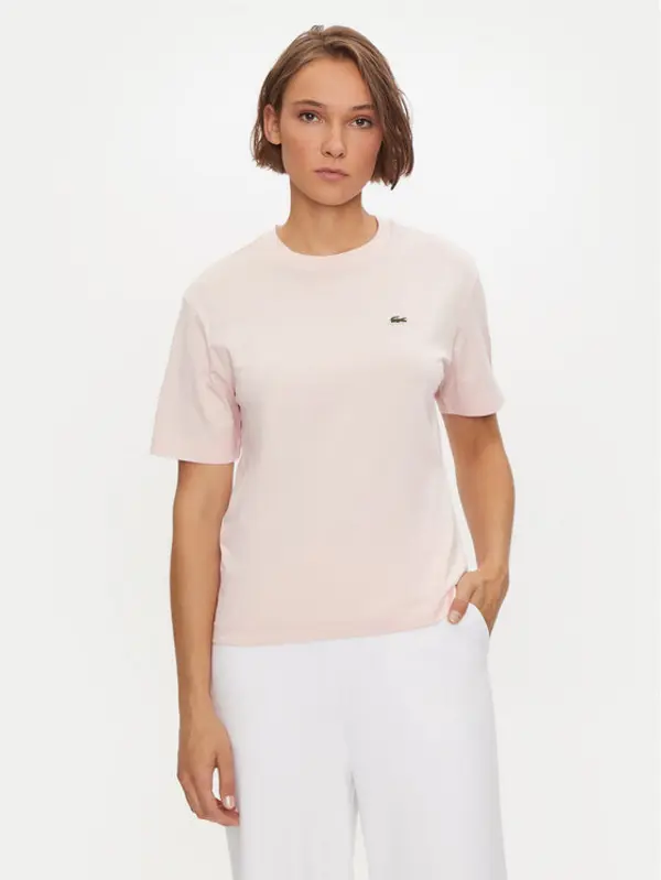 Lacoste Lacoste T-shirt TF7215 Ružičasta Loose Fit