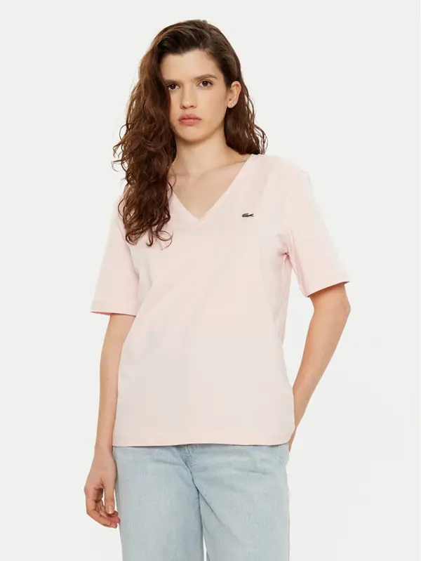 Lacoste Lacoste T-shirt TF7300 Ružičasta Regular Fit