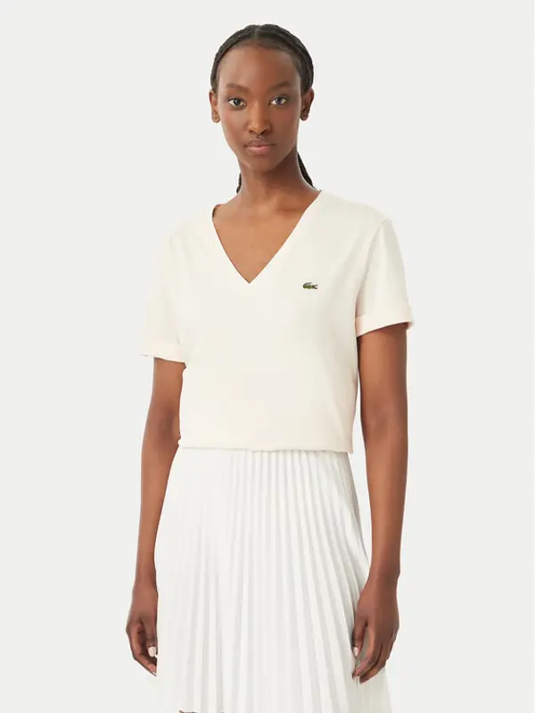 Lacoste Lacoste T-shirt TF7300 Svijetlo roza Regular Fit