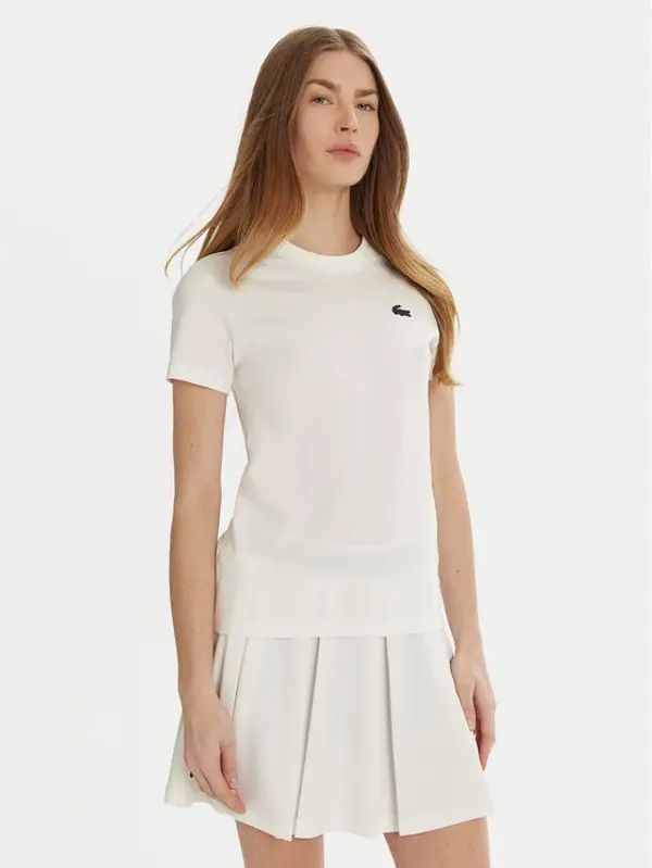 Lacoste Lacoste T-shirt TF9246 Bijela Slim Fit