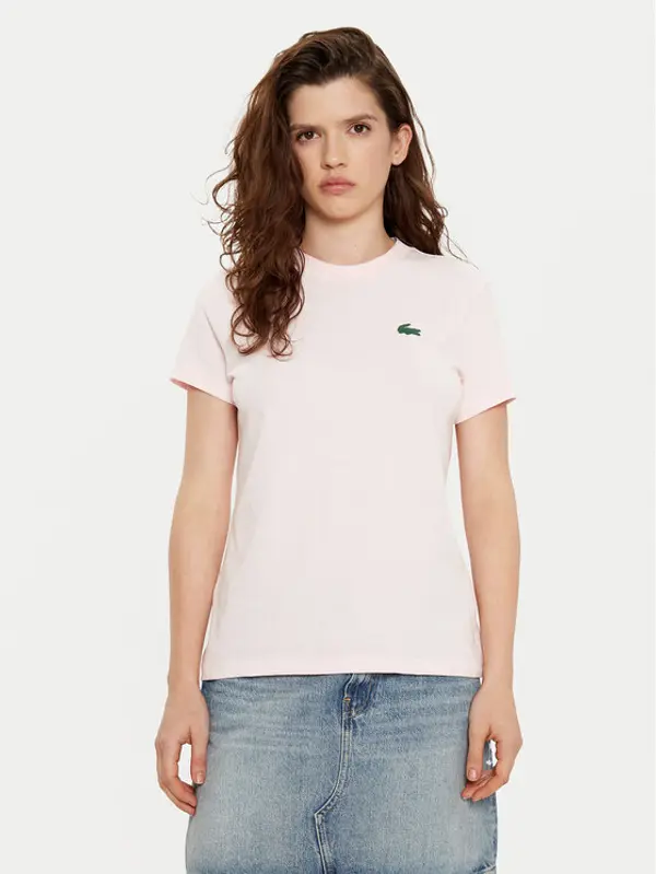 Lacoste Lacoste T-shirt TF9246 Ružičasta Slim Fit