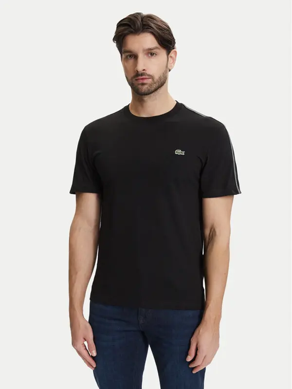Lacoste Lacoste T-shirt TH0888 Crna Regular Fit
