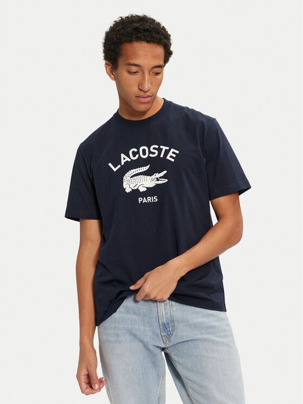 Lacoste Lacoste T-shirt TH2733 Tamnoplava Classic Fit