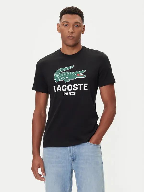 Lacoste Lacoste T-shirt TH5634 Crna Regular Fit