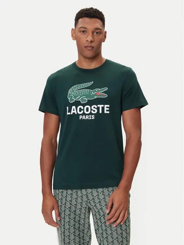 Lacoste Lacoste T-shirt TH5634 Zelena Regular Fit