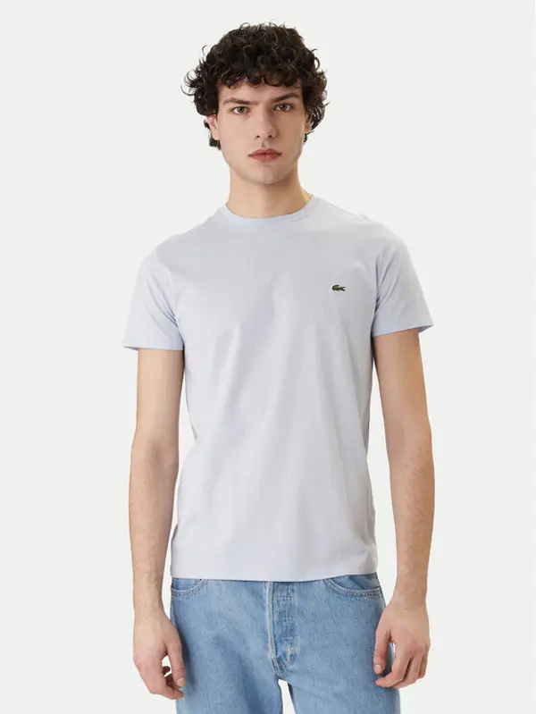 Lacoste Lacoste T-shirt TH6709 Svijetloplava Regular Fit