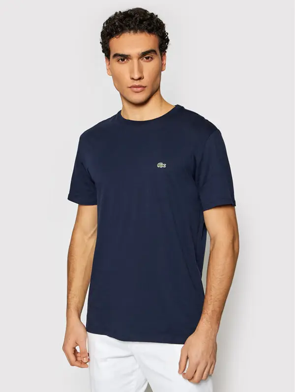 Lacoste Lacoste T-shirt TH6709 Tamnoplava Regular Fit