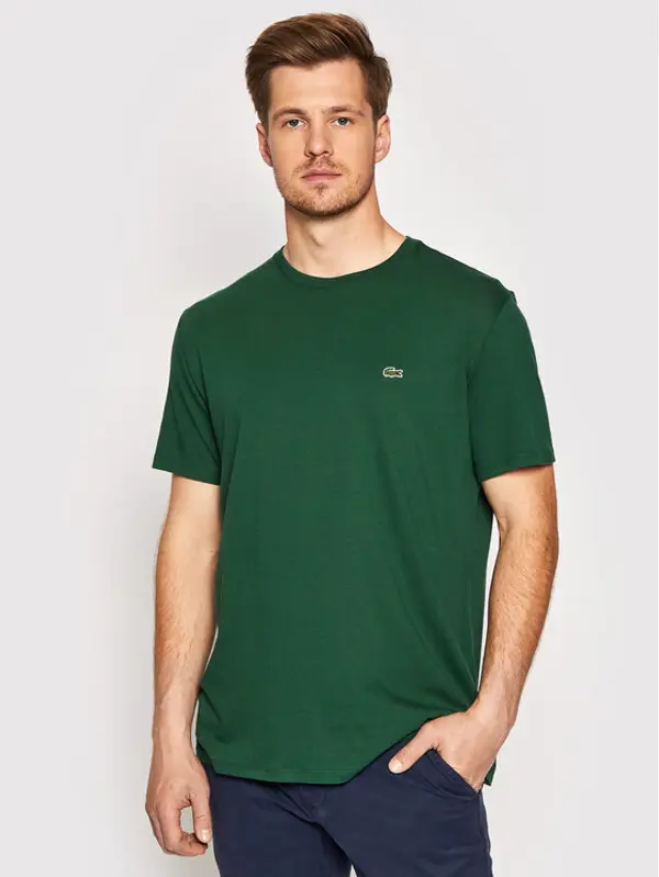 Lacoste Lacoste T-shirt TH6709 Zelena Regular Fit