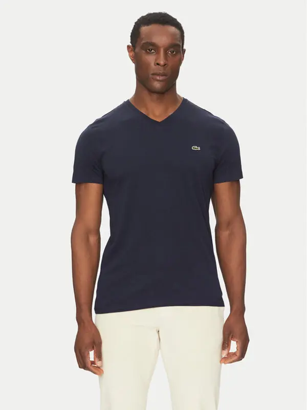Lacoste Lacoste T-shirt TH6710 Tamnoplava Regular Fit