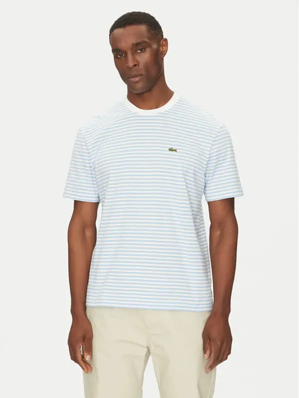 Lacoste Lacoste T-shirt TH9749 Svijetloplava Regular Fit