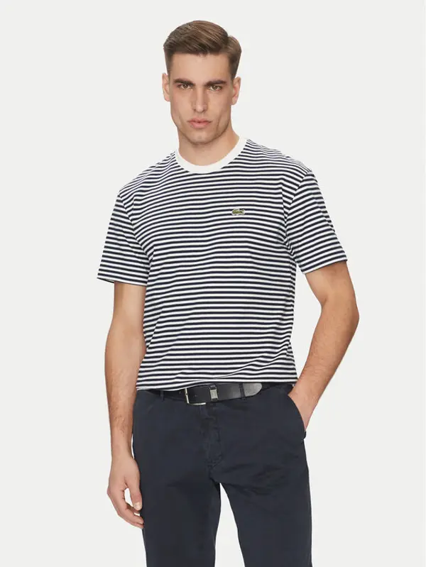 Lacoste Lacoste T-shirt TH9749 Tamnoplava Regular Fit