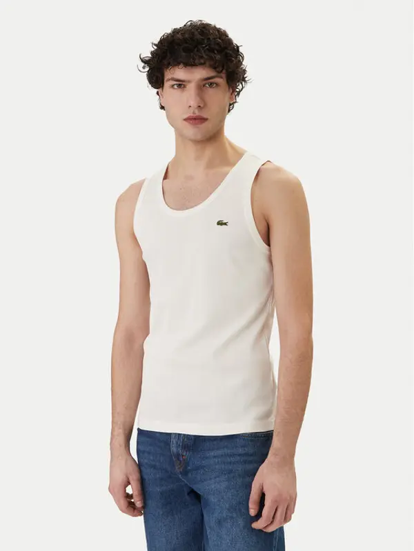 Lacoste Lacoste Tank top TH0030 Bijela Slim Fit